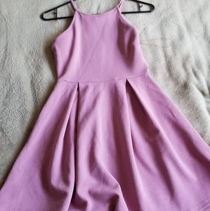 Lilac/pink fit and flare dress